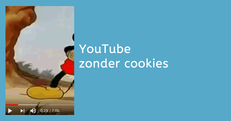 YouTube embedden zonder cookies
