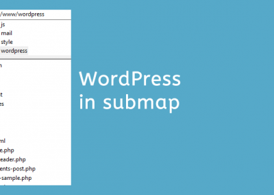 WordPress installeren in een submap